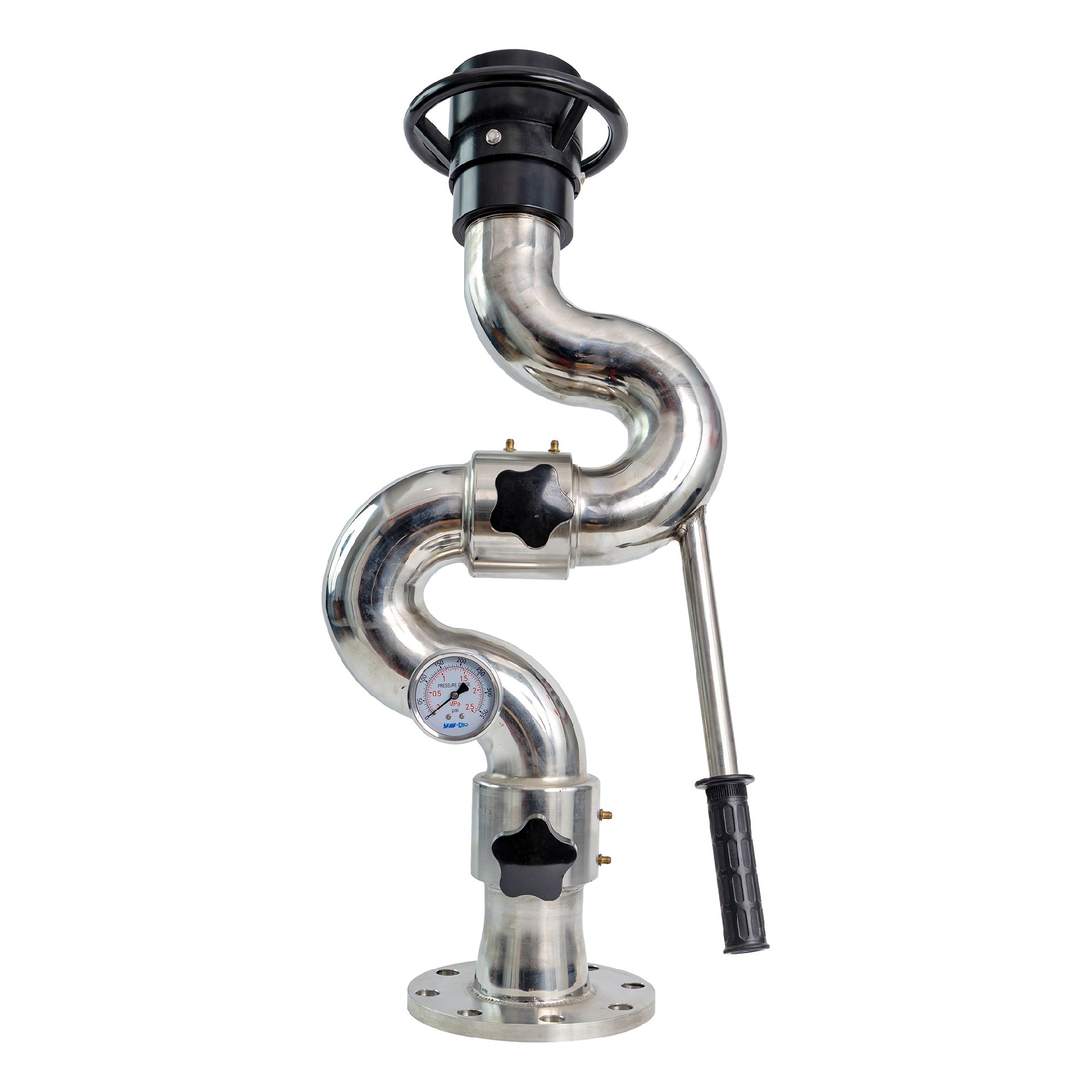 Manual Stainless Steel Fire Water Monitor - Industrial & Marine Fire Cannon