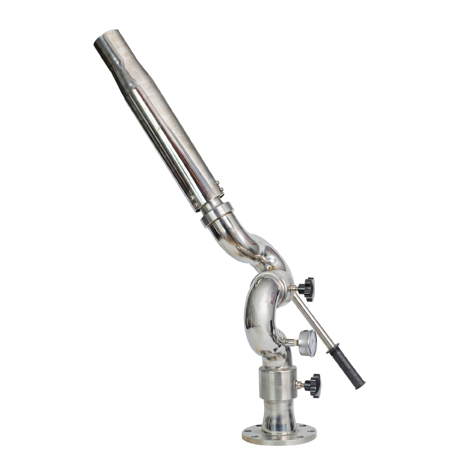 PL Series Fixed Fire Water & Foam Monitor | Manual Stainless Steel Water Cannon