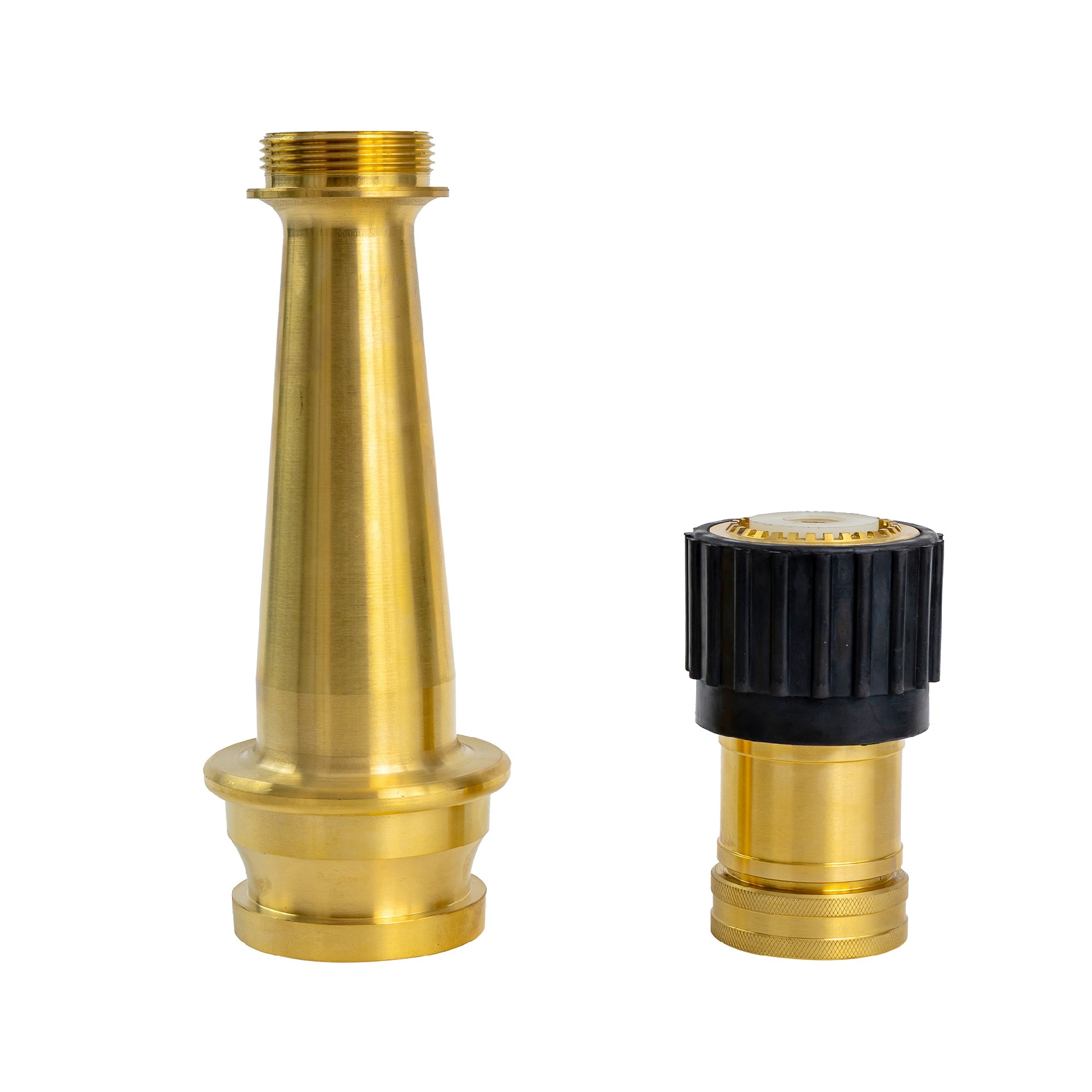 Brass Jet Spray Fire Hose Nozzle | Adjustable Fog Nozzle for Marine & Industrial