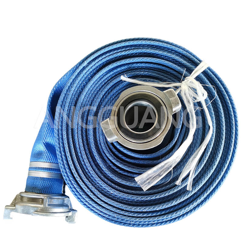 Blue Coated Fire Hose with Storz Couplings | Industrial Grade | Guangmin	