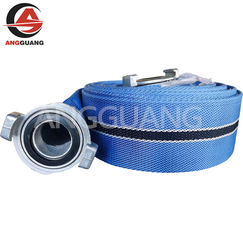 Blue Coated Fire Hose with Storz Couplings | Industrial Grade | Guangmin